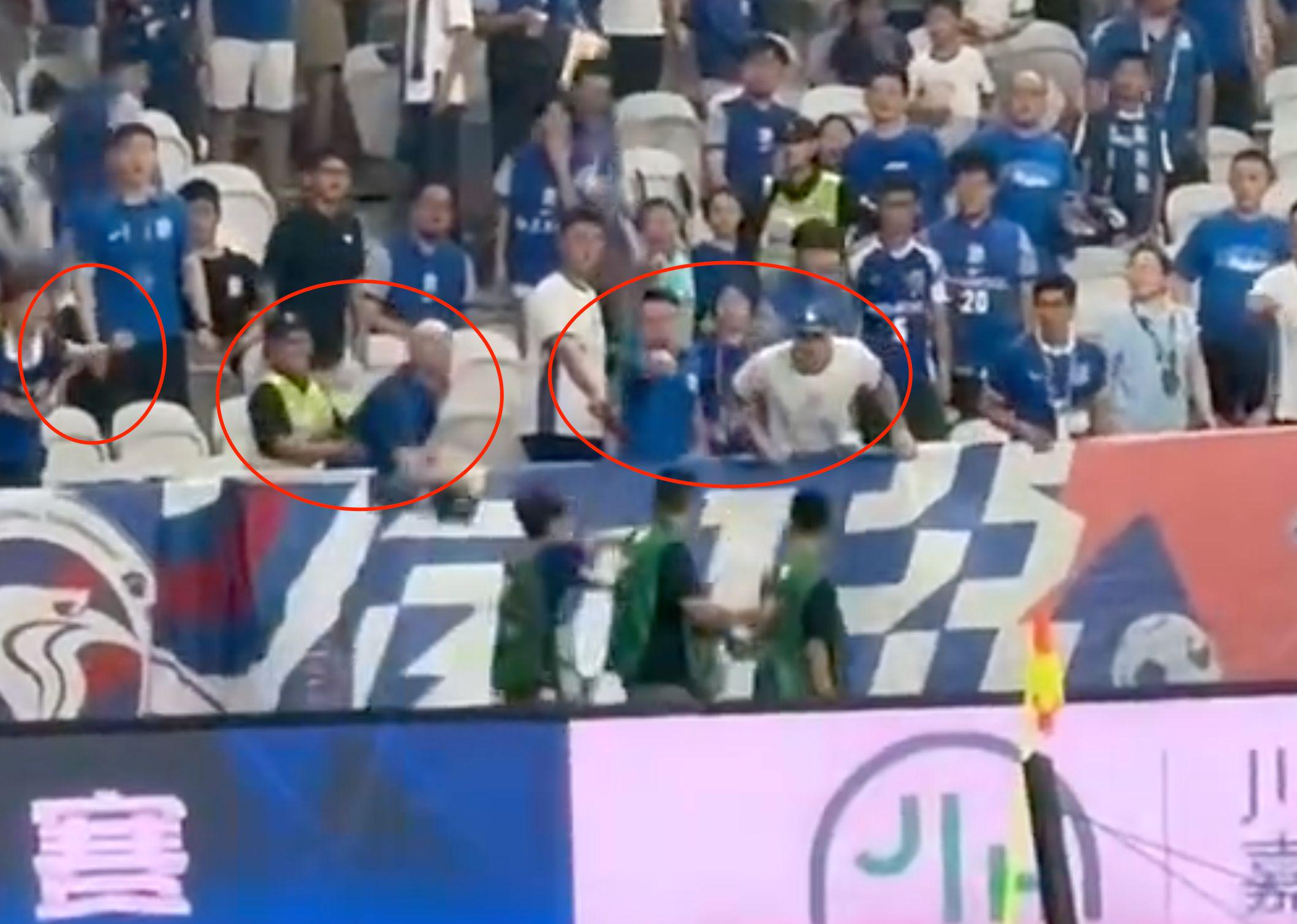 本场比赛, 看台上的球, 分了